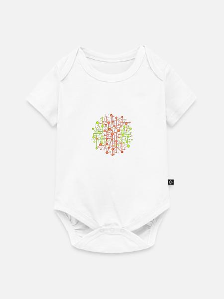 Neon - Baby Premium Kurzarmbody - Weiß