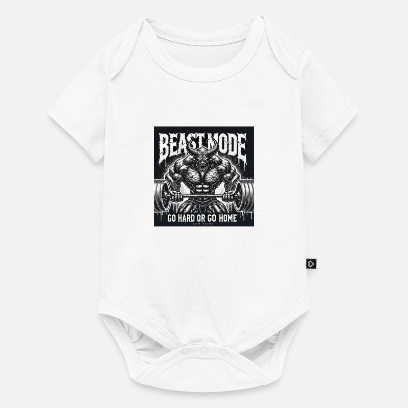 Logo mode - Baby Premium short-sleeve bodysuit - white