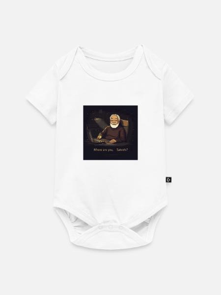 Bitcoin Satoshi - Baby Premium Kurzarmbody - Weiß