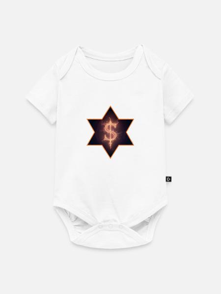 Brennendes Dollarzeichen - Baby Premium Kurzarmbody - Weiß