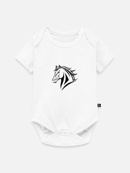 Reiten Reiten - Baby Premium Kurzarmbody - Weiß