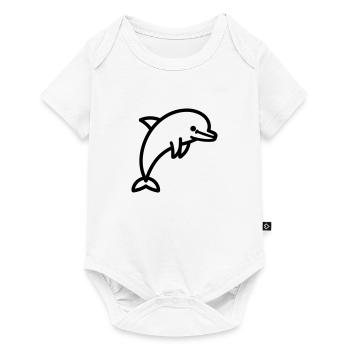 dolphin - Baby Premium short-sleeve bodysuit - white - Front