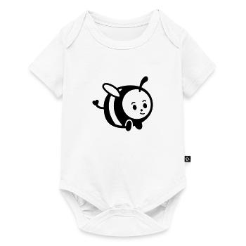 Bee - Baby Premium short-sleeve bodysuit - white - Front