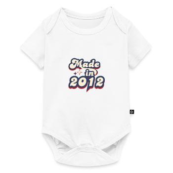 Made in 2012 retro - Body à manches courtes Premium Bébé - blanc - Devant
