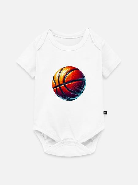 Basketball - Baby Premium Kurzarmbody - Weiß