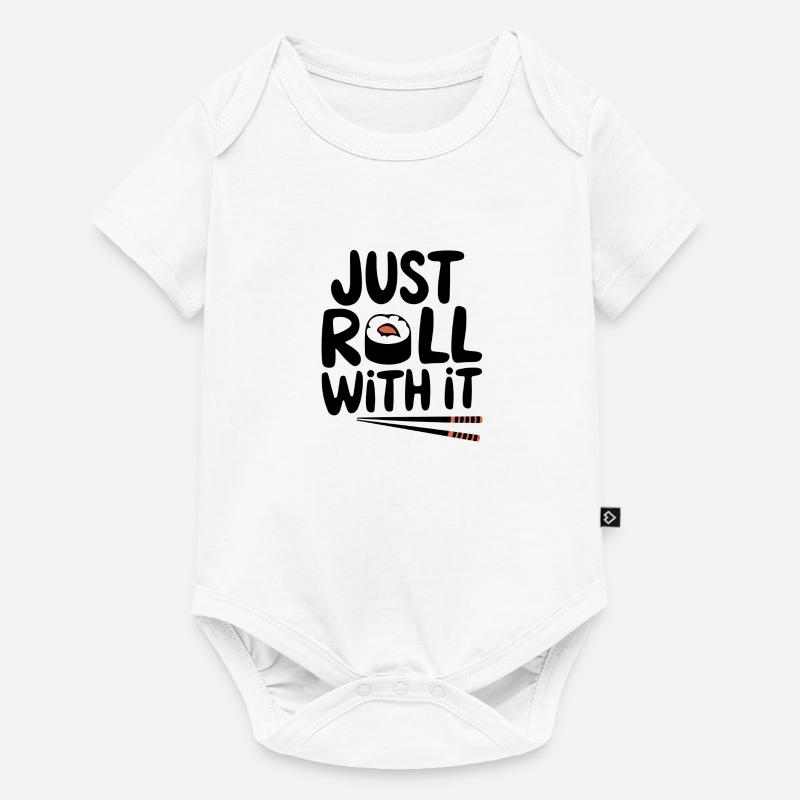 Just Roll With It - Baby Premium Kurzarmbody - Weiß
