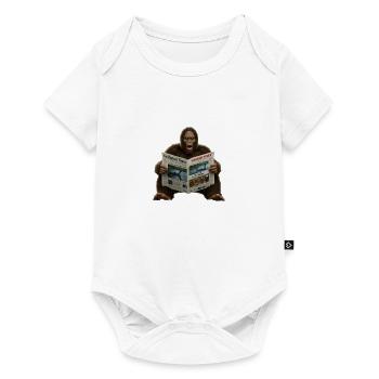Big foot times - Baby Premium short-sleeve bodysuit - white - Front