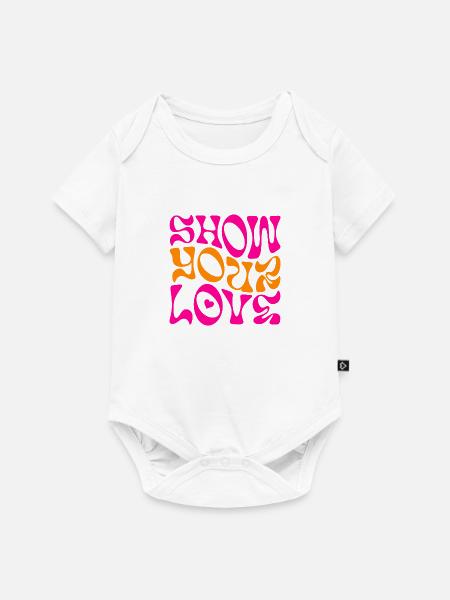 Show Your Love - Baby Premium Kurzarmbody - Weiß