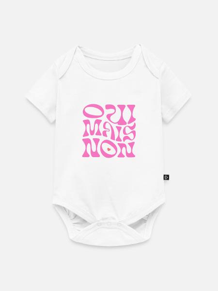 mais non - Baby Premium Kurzarmbody - Weiß
