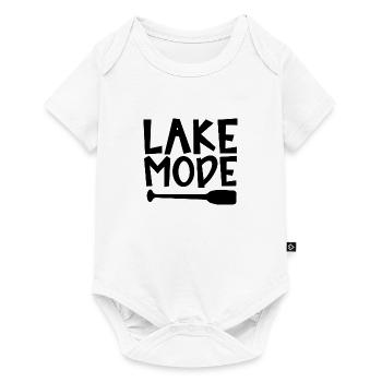 Lake Mode Adventure PaddelMotivation Design - Baby Premium Kurzarmbody - Weiß - Vorne