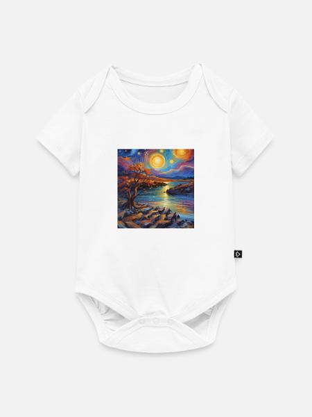 Sonnenklang - Baby Premium Kurzarmbody - Weiß
