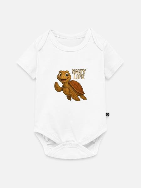 Salty Life - Baby Premium Kurzarmbody - Weiß