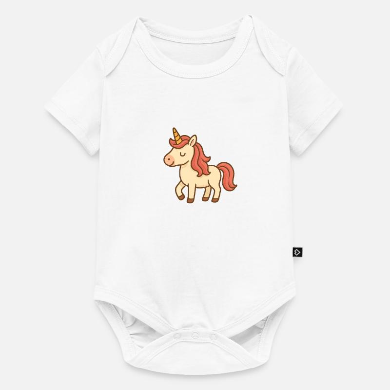Licorne - Body à manches courtes Premium Bébé - blanc