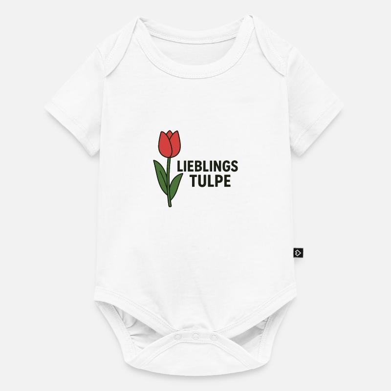 TULIPE PRÉFÉRÉE - Body à manches courtes Premium Bébé - blanc