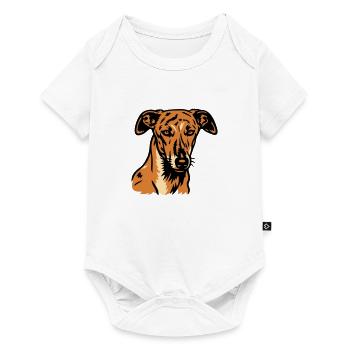 Galgo Español - Portrait - Baby Premium Kurzarmbody - Weiß - Vorne