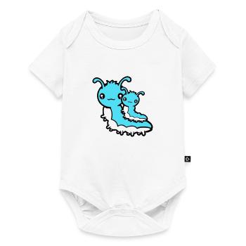 2 Caterpillar Family Mom Dad Child Baby Father Mother - Baby Premium short-sleeve bodysuit - white - Front