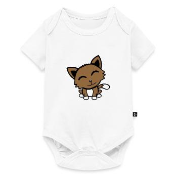 Cat Pet Animal Cute Little Kitten Friendly - Baby Premium short-sleeve bodysuit - white - Front