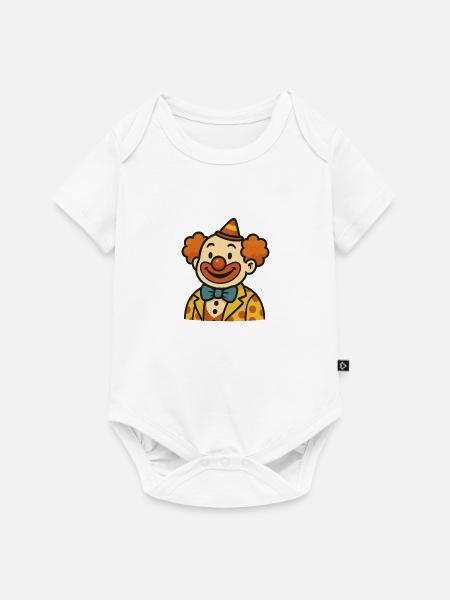clown - Baby Premium Kurzarmbody - Weiß