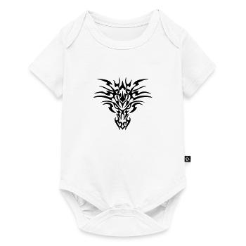 dragon tribal - Body à manches courtes Premium Bébé - blanc - Devant