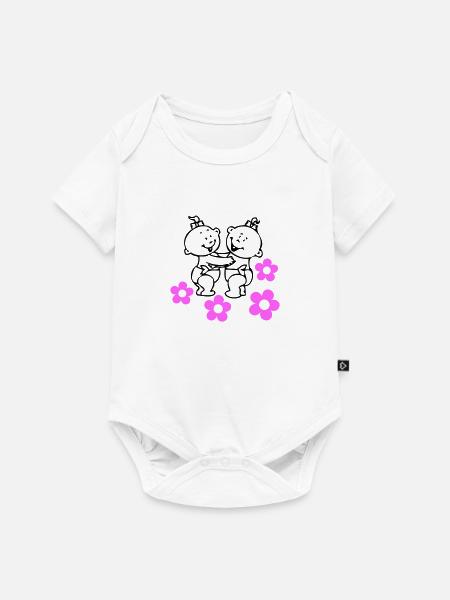 twin girls © - Baby Premium Kurzarmbody - Weiß