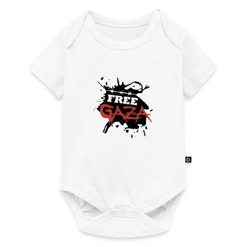 Free Gaza - Baby Premium short-sleeve bodysuit - white - Front