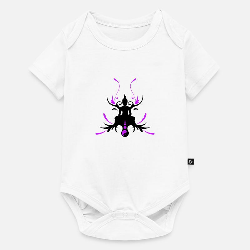buddha_2f - Baby Premium short-sleeve bodysuit - white