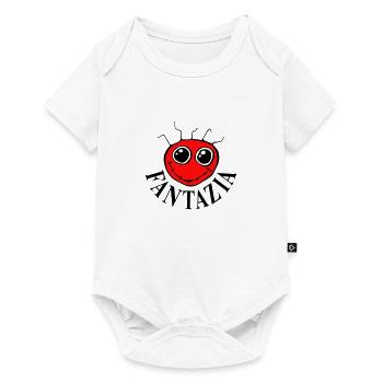 2 Colour Fantazia Smiley Face - Baby Premium short-sleeve bodysuit - white - Front