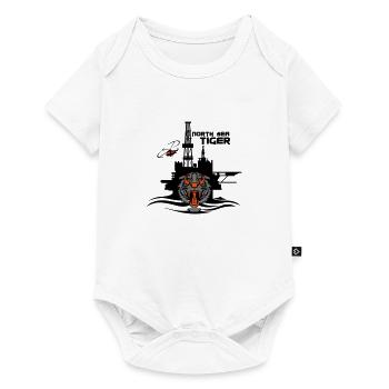 North Sea Tiger Oil Rig Platform Aberdeen - Baby Premium short-sleeve bodysuit - white - Front