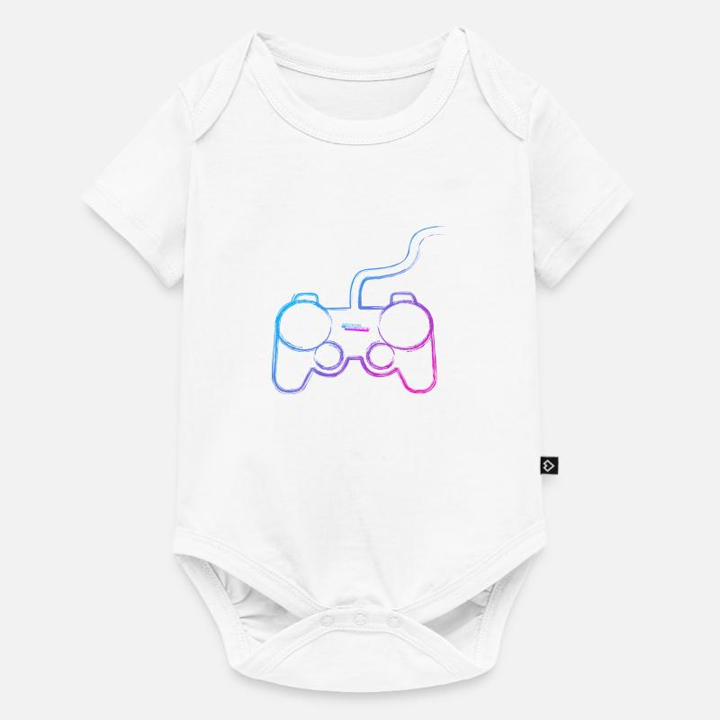 Controller Graffiti Gamer - Baby Premium short-sleeve bodysuit - white
