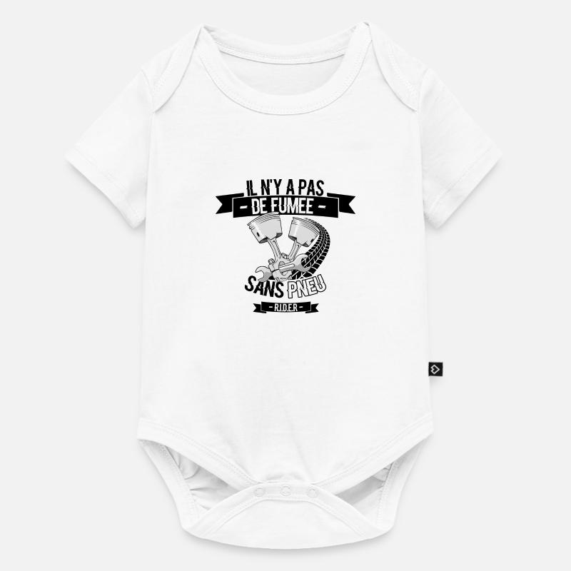 fumee sans pneu - Body à manches courtes Premium Bébé - blanc