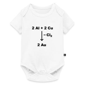 allchemie gold - Baby Premium Kurzarmbody - Weiß - Vorne