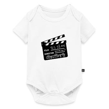 18 clap cinema - Baby Premium short-sleeve bodysuit - white - Front
