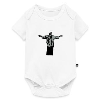 christ redeemer statue rio janeiro - Baby Premium short-sleeve bodysuit - white - Front