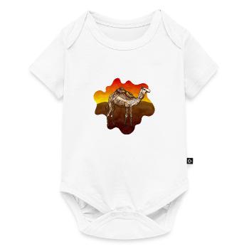 Kamel - Baby Premium Kurzarmbody - Weiß - Vorne
