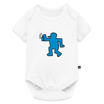 graffiti man - Body à manches courtes Premium Bébé - blanc - Devant