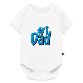 dad - Baby Premium Kurzarmbody - Weiß - Vorne