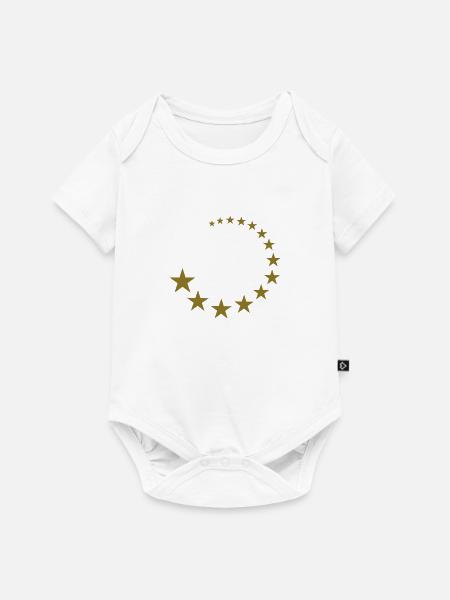 Stars - Baby Premium Kurzarmbody - Weiß