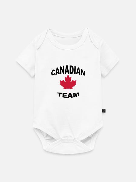 Kanadische Team - Baby Premium Kurzarmbody - Weiß