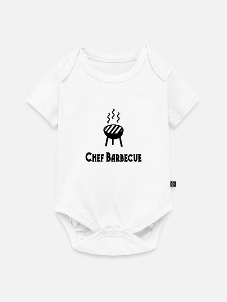 Chef Barbecue - Baby Premium Kurzarmbody - Weiß