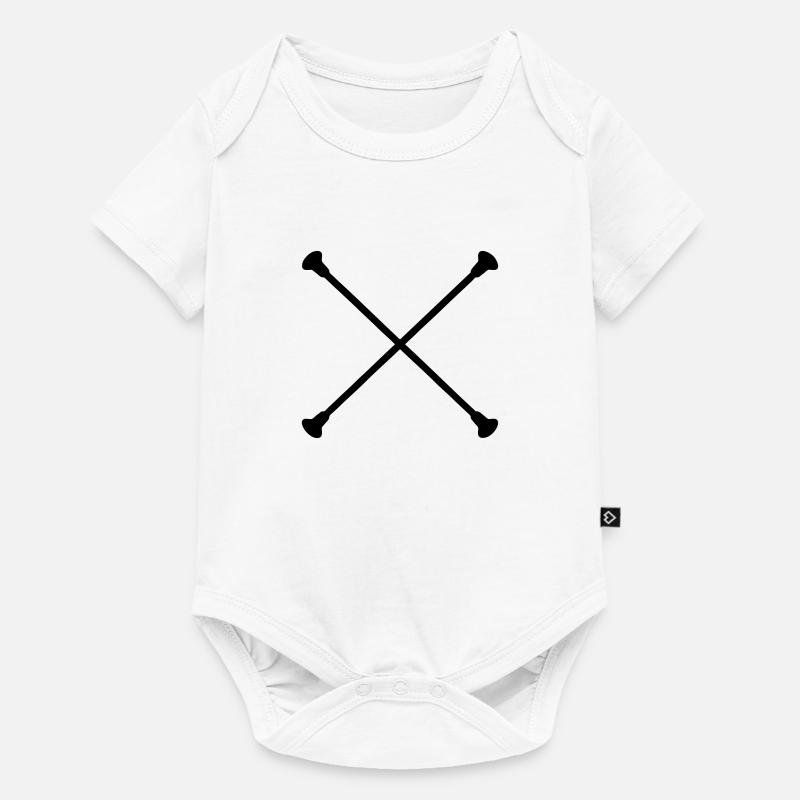 baton de twirling Twirling bâton - Body à manches courtes Premium Bébé - blanc
