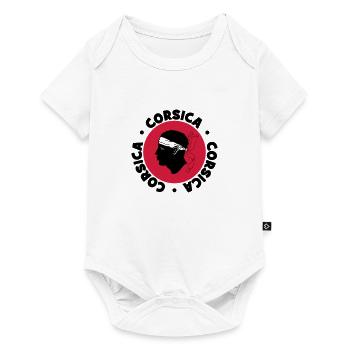 Corse / Corsica / Korsica / Geek / Humour / Bastia - Body à manches courtes Premium Bébé - blanc - Devant