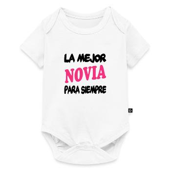 La mejor novia para siempre 111 - Baby Premium Kurzarmbody - Weiß - Vorne