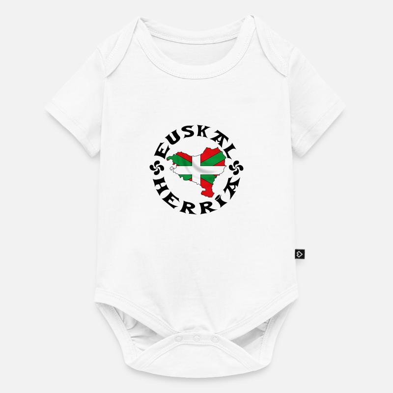 Euskal Herria - Pays Basque - Body à manches courtes Premium Bébé - blanc