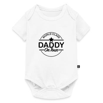 world_class_daddy_on_tour_f1 - Baby Premium Kurzarmbody - Weiß - Vorne