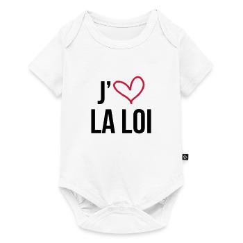 Avocat / Avocate / Justice / Tribunal / Police - Body à manches courtes Premium Bébé - blanc - Devant