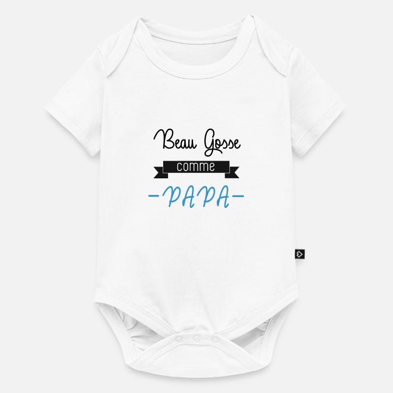 Beau gosse comme papa - Body à manches courtes Premium Bébé - blanc