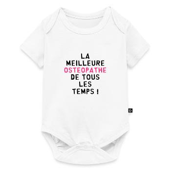 Ostéopathe / Ostéopathie / Masseur / Kiné / Ostéo - Body à manches courtes Premium Bébé - blanc - Devant