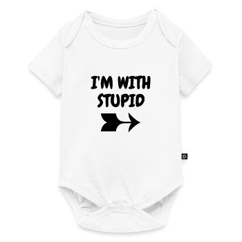 I'm with stupid - Humor - Funny - Joke - Friend - Body à manches courtes Premium Bébé - blanc - Devant