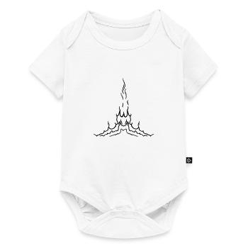 Feuer flammen - Baby Premium Kurzarmbody - Weiß - Vorne