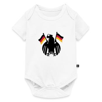 Heraldic Eagle Cartoon / German Eagle Cartoon (3c) - Baby Premium short-sleeve bodysuit - white - Front